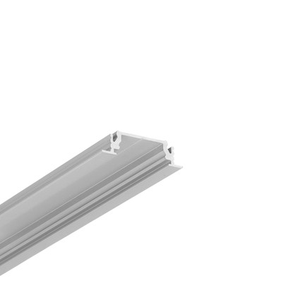 1m aluminiumprofil GROOVE14 EE7F/TY - Anodisert, innfelt, LED skinne