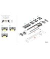 1m aluprofil GROOVE14 EE7F/TY - Anodiseret, indbygget, LED skinne