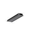 2m aluminium profiel GROOVE14 EE7F/TY - Zwart geanodiseerd, ingebouwd, LED profiel