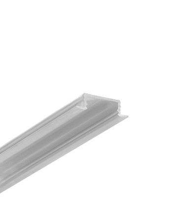 2m aluprofil GROOVE14.V2 BC3/Y - Obearbetad aluminium, inbyggd, LED-list