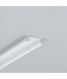 Profilé en aluminium 2m GROOVE14.V2 BC3/Y - Blanc laqué, encastré, rail LED