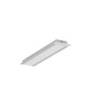 Profilé aluminium 2m GROOVE14.V2 BC3/Y - Aluminium brut, encastré, rail LED