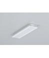 2m aluprofil GROOVE14.V2 BC3/Y - Vitlackerad, infälld, LED-skena
