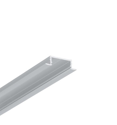 2m aluprofil GROOVE14.V2 BC3/Y - Anodiserad, inbyggd, LED-skena