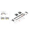 Profilé en aluminium 2m GROOVE14.V2 BC3/Y - Noir anodisé, encastré, rail LED