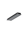 Profilé en aluminium 2m GROOVE14.V2 BC3/Y - Noir anodisé, encastré, rail LED