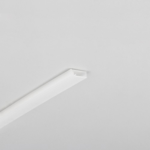 Profilé en aluminium 2m SLASH8 - Blanc laiteux, encastré, rail LED