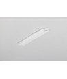 1m aluminiumsprofil SLASH8 - Melkehvit, innfelt, LED-skinne