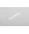 Profilé en aluminium 2m SLASH8 - Blanc laiteux, encastré, rail LED