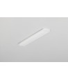 Profilé en aluminium 2m SLASH8 - Blanc laiteux, encastré, rail LED