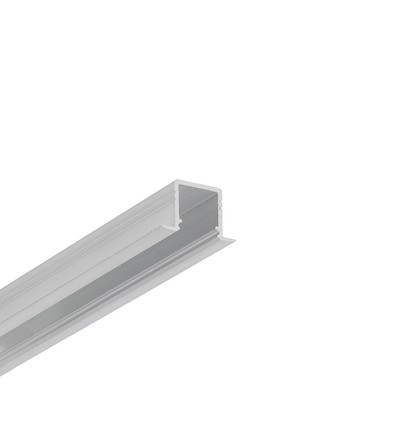 1m aluminiumsprofil SMART-IN10 AC2/Z - Ubehandlet aluminium, innfelt, LED skinne