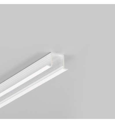 Profilé en aluminium 1m SMART-IN10 AC2/Z - Blanc laqué, encastré, rail LED