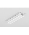 1m aluprofil SMART-IN10 AC2/Z - Vitlackerad, infälld, LED-list
