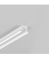Profilé en aluminium 2m SMART-IN10 AC2/Z - Laqué blanc, encastré, rail LED