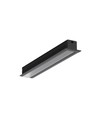 40 pcs. profilé en aluminium SMART-IN10 AC2/Z 2m - Noir anodisé, encastré, rail LED