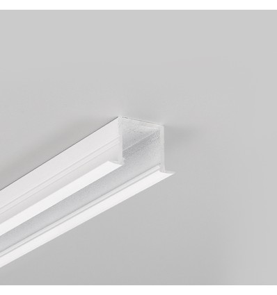 1m aluprofil SMART-IN16 BC3/U4 - Vitlackerad, inbyggd, LED-skena