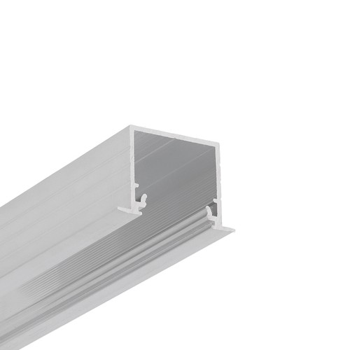 Profilé en aluminium 1m LINEA-IN20 EE7F/U7 - Aluminium brut, encastré, rail LED