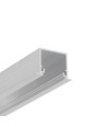 Profilé en aluminium 1m LINEA-IN20 EE7F/U7 - Aluminium brut, encastré, rail LED