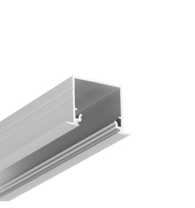 2m aluminium profiel LINEA-IN20 EE7F/U7 - Geanodiseerd, ingebouwd, LED profiel