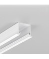 2m aluminium profiel LINEA-IN20 EE7F/U7 - Wit gelakt, ingebouwd, LED profiel