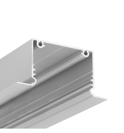 1m aluminium profiel PHIL INGEBOUWD C10 - Geanodiseerd, ingebouwd, LED profiel
