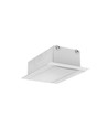 1m aluprofil PHIL RECESSED C10 - Ubehandlet aluminium, innfelt, LED skinne