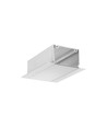 2m aluminiumprofiel PHIL RECESSED C10 - Onbehandeld aluminium, ingebouwd, LED-profiel