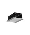 Profilé en aluminium PHIL ENCASTRÉ C10 2m - Noir laqué, encastré, rail LED