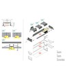1m aluprofil VARIO30-06 ACDE-9/U9 - Sort anodiseret, indbygget, LED skinne