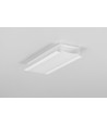 1m aluprofil VARIO30-06 ACDE-9/U9 - Hvid lakeret, indbygget, LED skinne