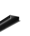 Profilé en aluminium VARIO30-06 ACDE-9/U9 de 2m - Anodisé noir, encastré, rail LED