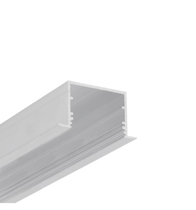 1m aluprofil VARIO30-07 ACDE-9/U9 - Ubehandlet aluminium, indbygget, LED skinne