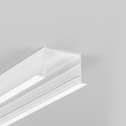 2m aluminiumprofiel VARIO30-07 ACDE-9/U9 - Wit gelakt, inbouw, LED-profiel