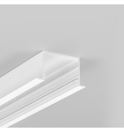 Profilé en aluminium VARIO30-07 ACDE-9/U9 de 2m - Blanc laqué, encastré, rail LED