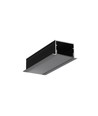 2m aluminium profiel VARIO30-07 ACDE-9/U9 - Zwart geanodiseerd, ingebouwd, LED profiel