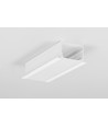 2m aluminiumprofiel VARIO30-07 ACDE-9/U9 - Wit gelakt, inbouw, LED-profiel