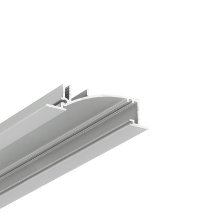 2m aluminium profiel FLAT8 H/UX - Geanodiseerd, ingebouwd, LED profiel