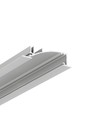 2m aluminium profiel FLAT8 H/UX - Geanodiseerd, ingebouwd, LED profiel