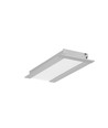 2m aluminium profiel FLAT8 H/UX - Geanodiseerd, ingebouwd, LED profiel