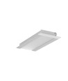2m aluprofil FLAT8 H/UX - Obehandlad aluminium, inbyggd, LED skena