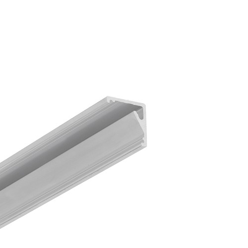 1m aluprofil CABI12 E - Ubehandlet aluminium, hjørne, LED skinne