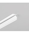 Profilé en aluminium 1m CABI12 E - Blanc laqué, angle, rail LED