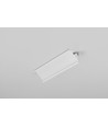 2m aluprofil CABI12 E - Hvid lakeret, hjørne, LED skinne