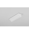 2m aluprofil CABI12 E - Hvid lakeret, hjørne, LED skinne