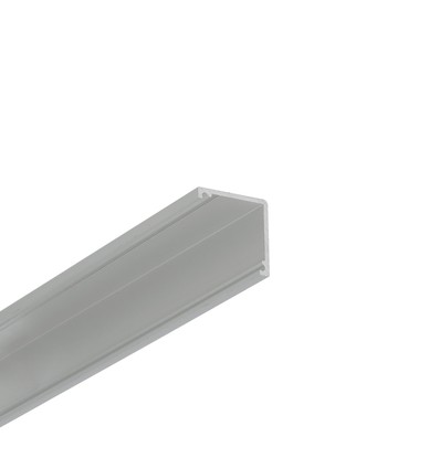 1m aluprofil CABI12 DUO E - Anodiseret, hjørne, LED skinne