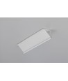 Profilé aluminium 2m CABI12 DUO E - Blanc laqué, angle, rail LED