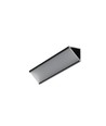 Profilé en aluminium 2m CABI12 DUO E - Noir anodisé, angle, rail LED
