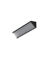 Profilé en aluminium 2m CABI12 DUO E - Noir anodisé, angle, rail LED