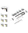 Profilé en aluminium 1m CORNER10 BC/UX - Aluminium brut, angle, rail LED