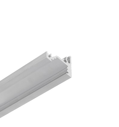 2m aluminium profiel CORNER10 BC/UX - Onbehandeld aluminium, hoek, LED profiel